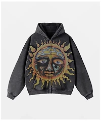 Primitive x Sublime Rise Black Wash Heavyweight Zip Hoodie