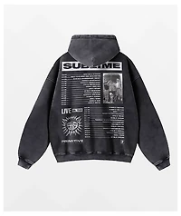 Primitive x Sublime Rise Black Wash Heavyweight Zip Hoodie