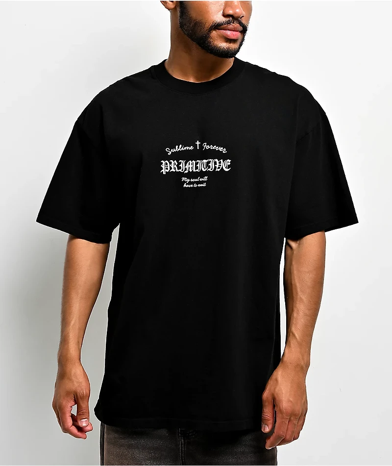 Primitive x Sublime Santeria Black Heavyweight T-Shirt