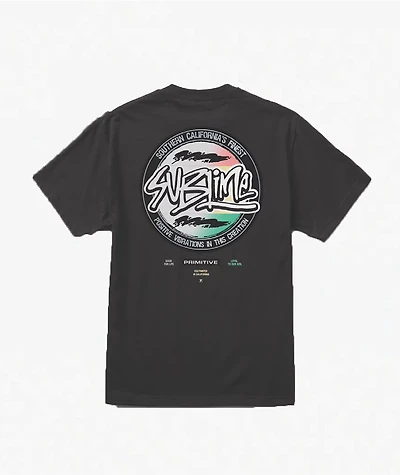 Primitive x Sublime Vibrations Color Changing Black Heavyweight T-Shirt