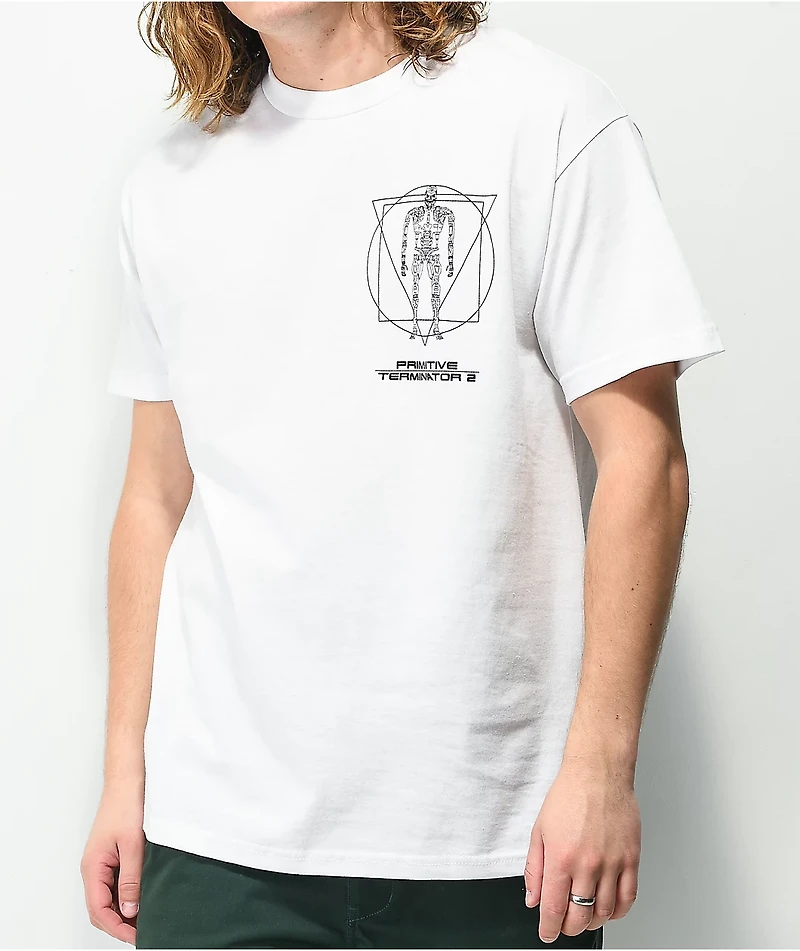 Primitive x Terminator 2 Skynet White T-Shirt