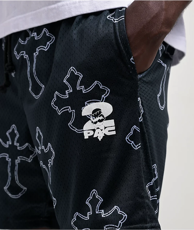 Primitive x Tupac Black Mesh Shorts