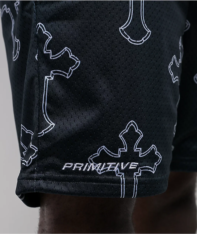 Primitive x Tupac Black Mesh Shorts