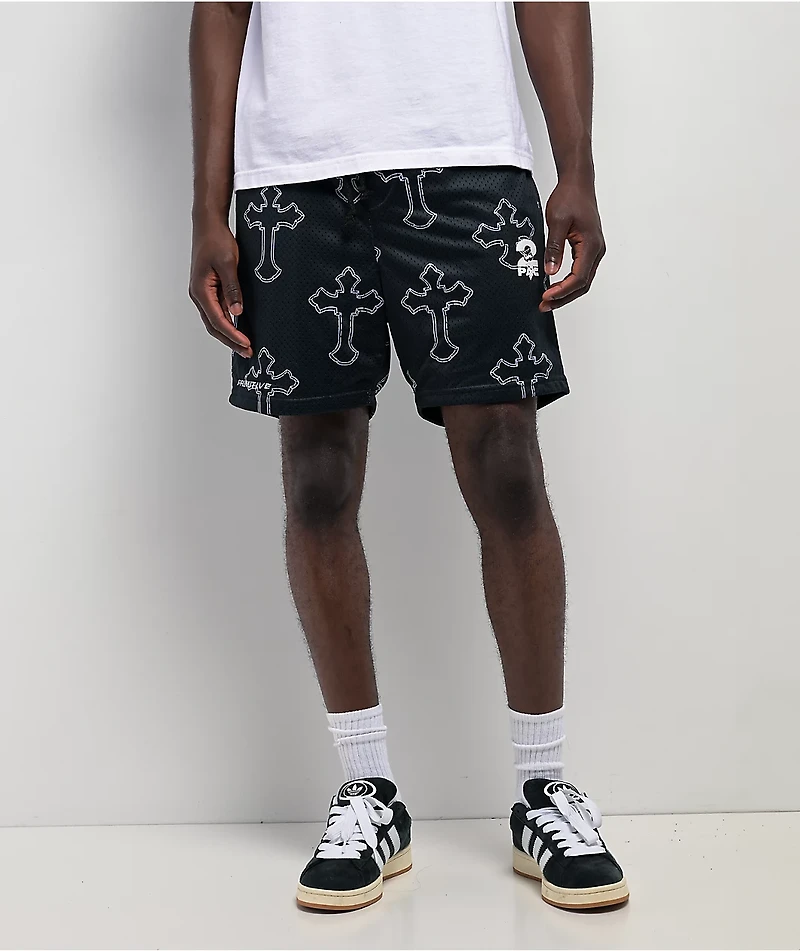 Primitive x Tupac Black Mesh Shorts