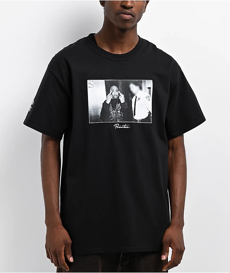 Primitive x Tupac Icon Black T-Shirt