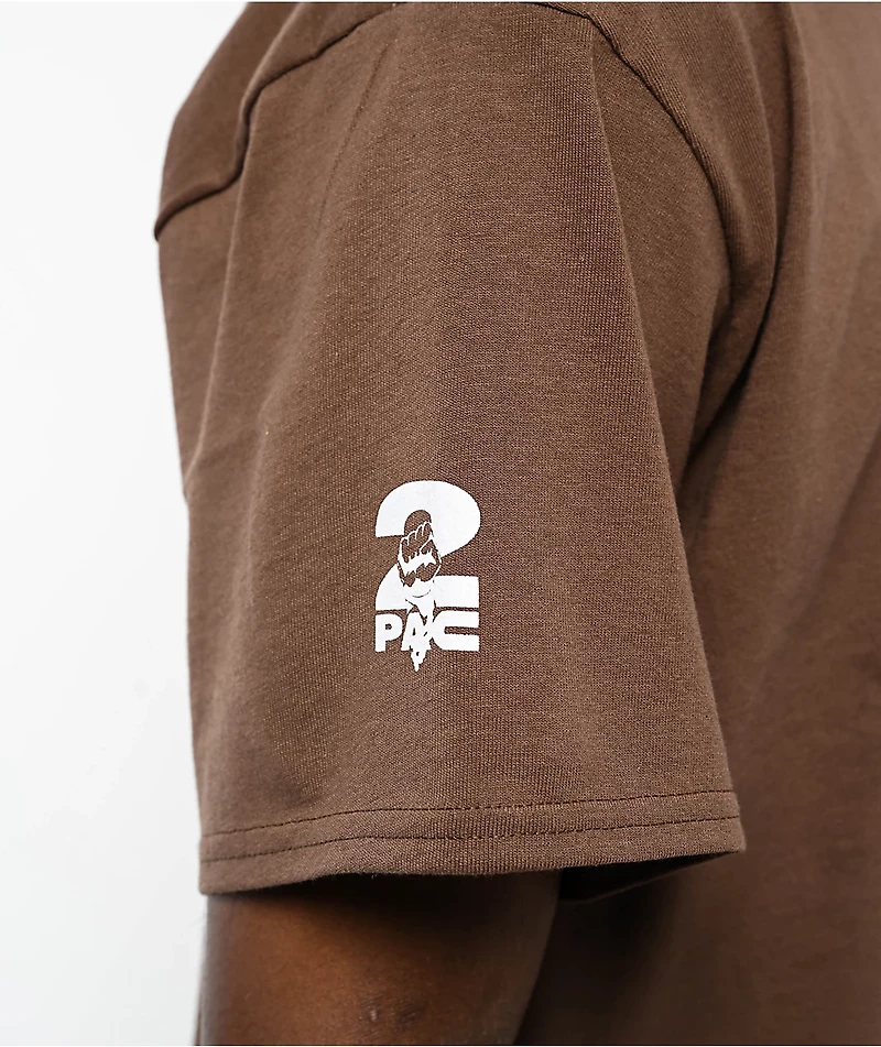Primitive x Tupac Icon Brown T-Shirt