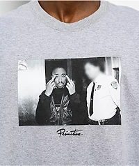 Primitive x Tupac Icon Grey T-Shirt
