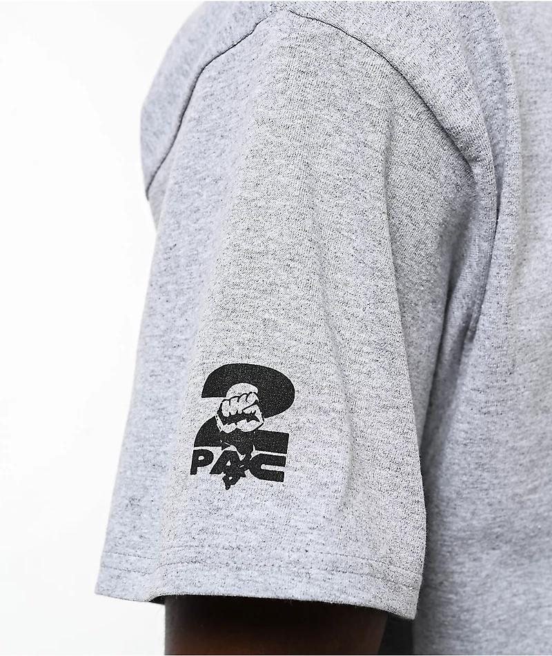 Primitive x Tupac Icon Grey T-Shirt