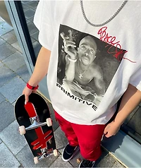 Primitive x Tupac Smoke White T-Shirt