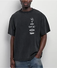 Primitive x Tupac Stay Up Black Wash Heavyweight T-Shirt