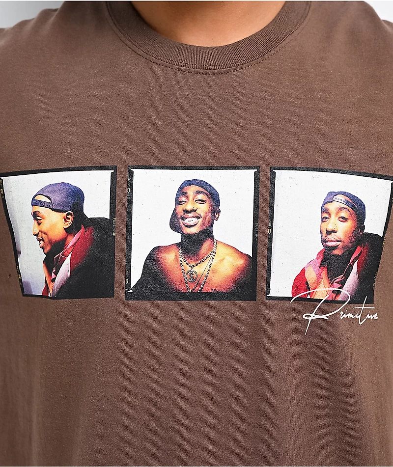 Primitive x Tupac Truth Brown T-Shirt