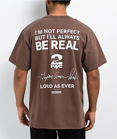 Primitive x Tupac Truth Brown T-Shirt