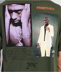 Primitive x Tupac Voice Army Green T-Shirt
