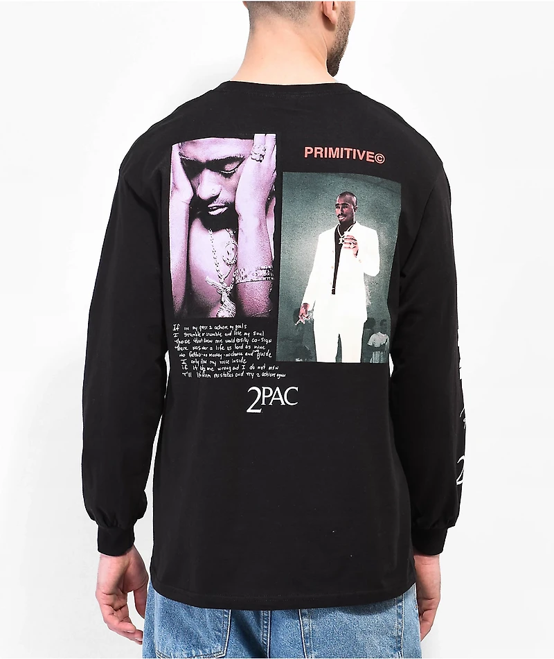 Primitive x Tupac Voice Black Long Sleeve T-Shirt