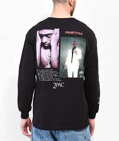 Primitive x Tupac Voice Black Long Sleeve T-Shirt