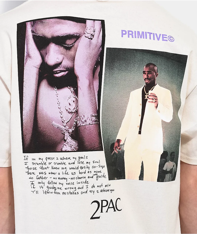 Primitive x Tupac Voice Cream T-Shirt