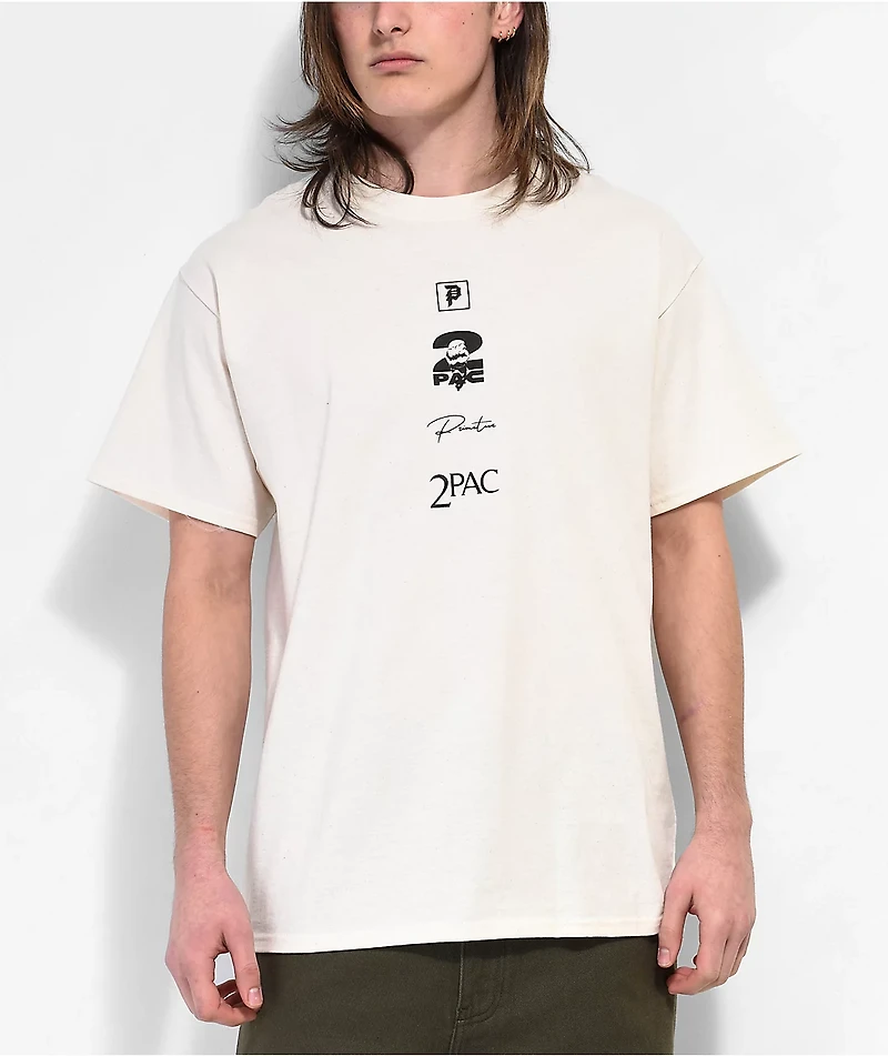 Primitive x Tupac Voice Cream T-Shirt