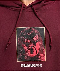 Primitive x WWE Kane Burgundy Hoodie