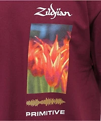 Primitive x Zildjian Field Day Maroon T-Shirt