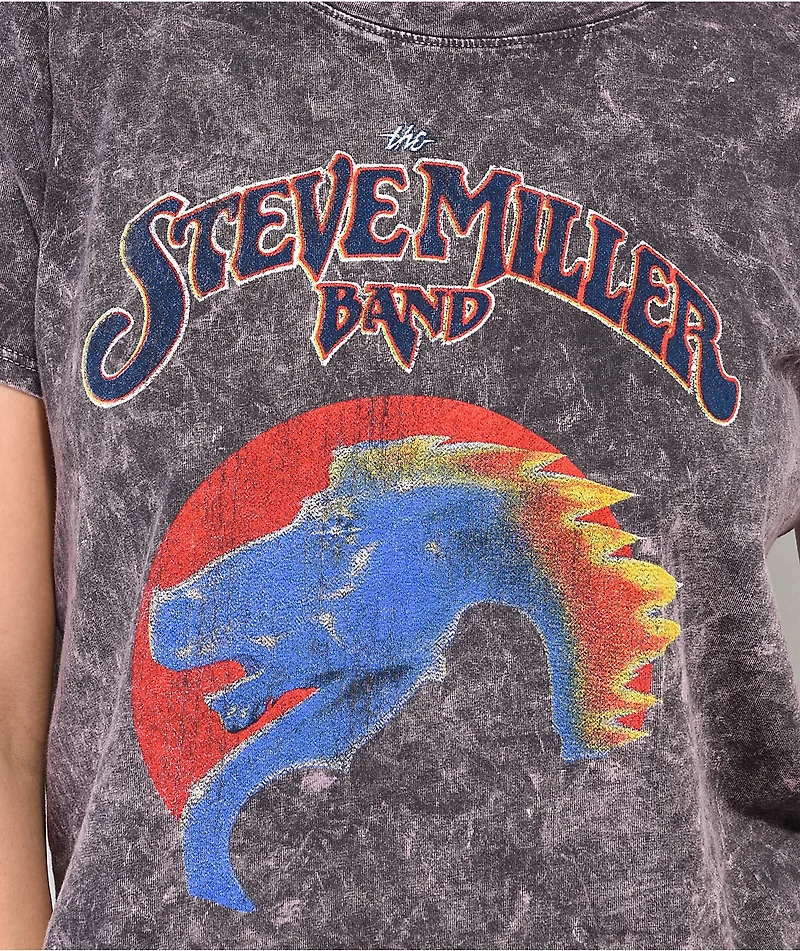 Prince Peter x Steve Miller Band Horse Mineral Wash Crop T-Shirt