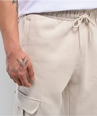 Pro Club Beige Cargo Sweatpants