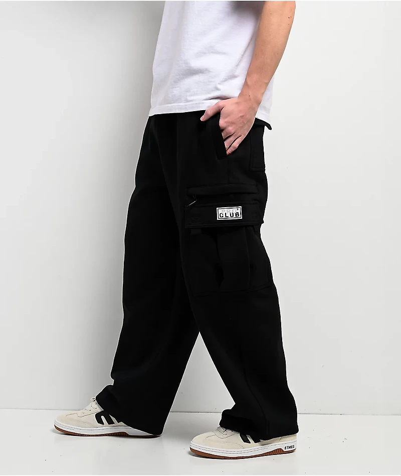 Pro Club Black Heavyweight Cargo Sweatpants