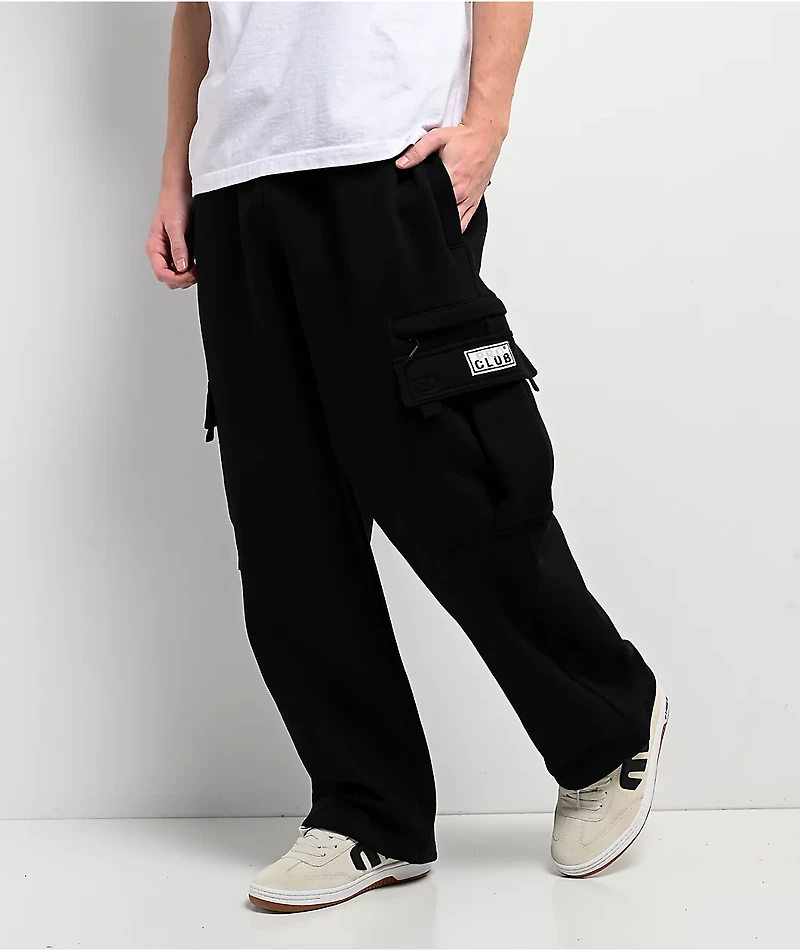 Pro Club Black Heavyweight Cargo Sweatpants