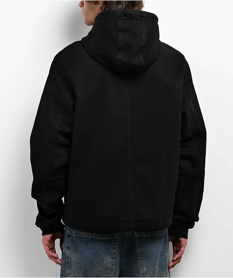Pro Club Black Heavyweight Denim Zip Hoodie