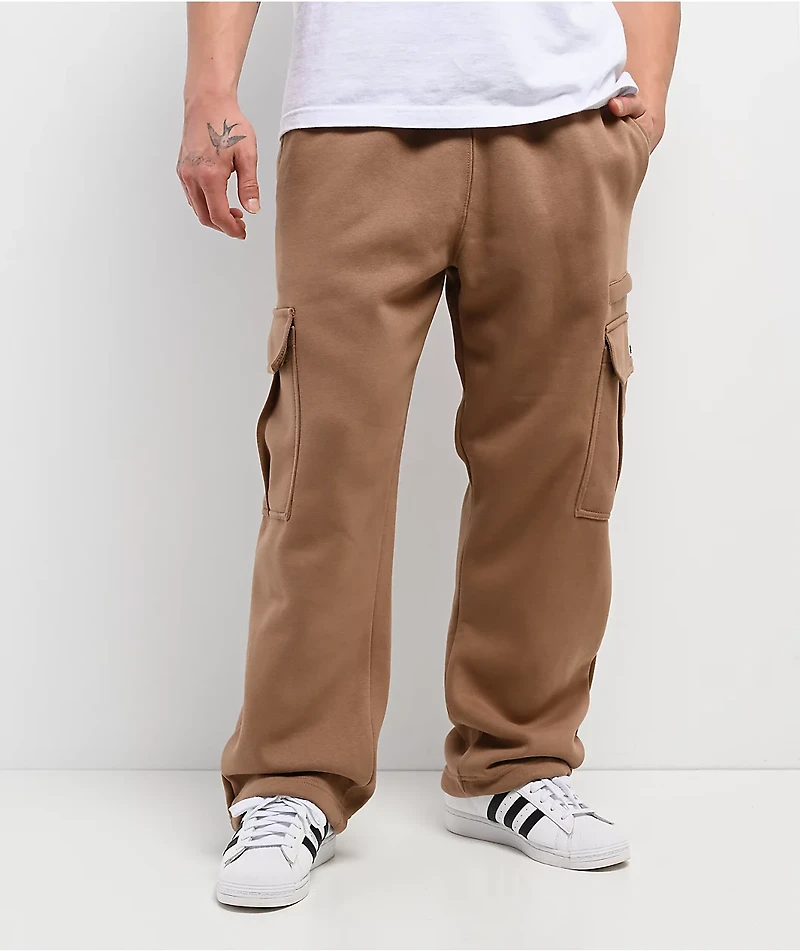 Pro Club Brown Cargo Sweatpants