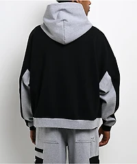 Pro Club Color Block Black & Grey Heavyweight Zip Hoodie