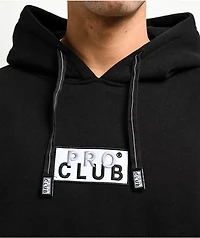 Pro Club Embroidered Logo Black Hoodie