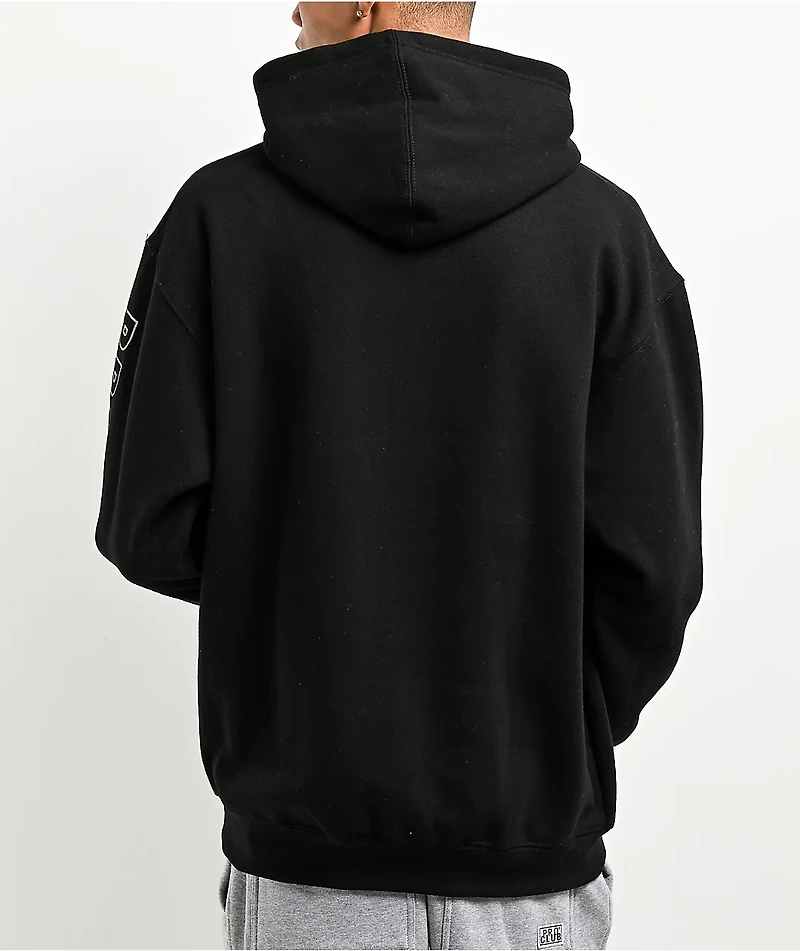 Pro Club Embroidered Logo Black Hoodie