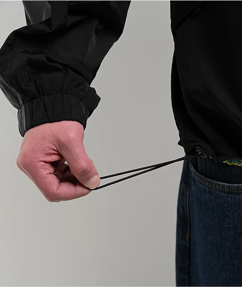 Pro Club Full Court Black Windbreaker Zip Jacket