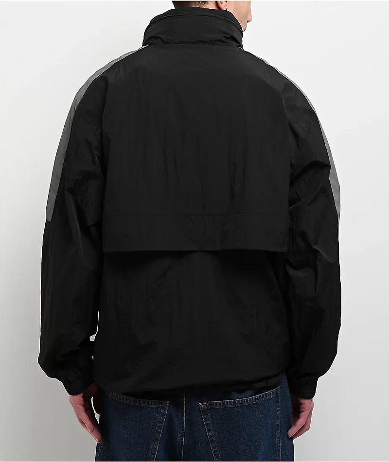 Pro Club Full Court Black Windbreaker Zip Jacket