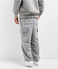 Pro Club Grey Cargo Sweatpants