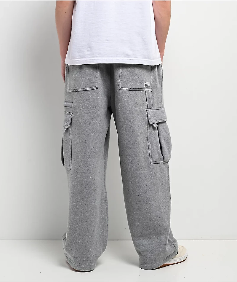 Pro Club Grey Heavyweight Cargo Sweatpants