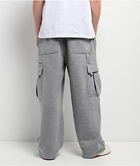 Pro Club Grey Heavyweight Cargo Sweatpants