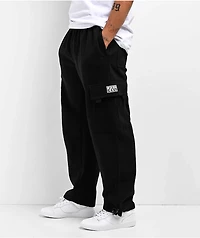 Pro Club Heavyweight Black Cargo Sweatpants