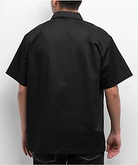 Pro Club Heavyweight Black Half Zip Work Shirt
