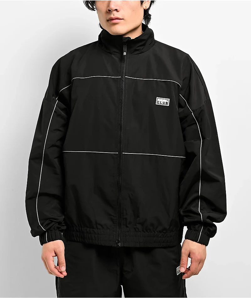 Pro Club Heavyweight Black Zip Track Jacket