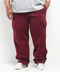 Pro Club Heavyweight Burgundy Cargo Sweatpants
