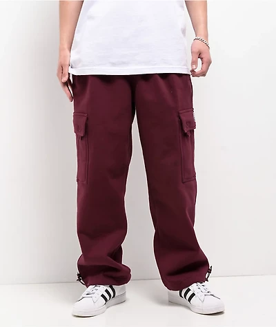 Pro Club Heavyweight Burgundy Cargo Sweatpants