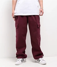 Pro Club Heavyweight Burgundy Cargo Sweatpants