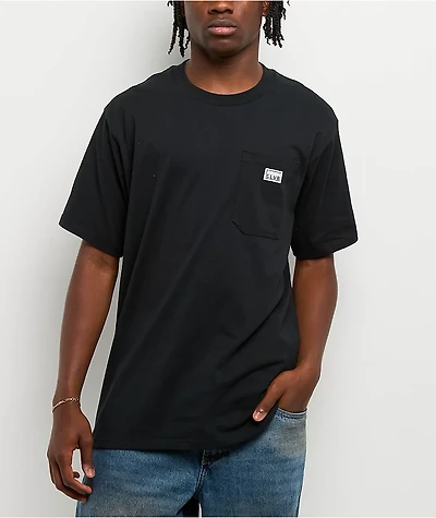 Pro Club Heavyweight Pocket Black T-Shirt