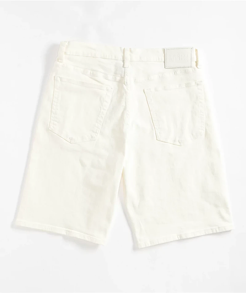 Pro Club Heavyweight Relaxed Snow White Denim Shorts