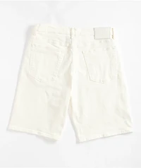 Pro Club Heavyweight Relaxed Snow White Denim Shorts