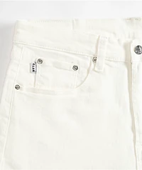 Pro Club Heavyweight Relaxed Snow White Denim Shorts