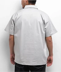 Pro Club Heavyweight Silver Half Zip Work Shirt