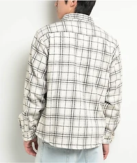 Pro Club Heavyweight White Plaid Flannel Jacket