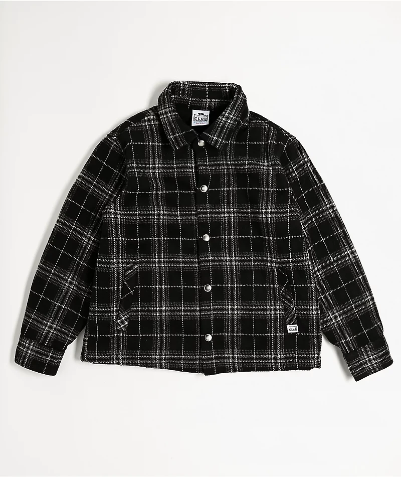 Pro Club Kids Black Plaid Flannel Jacket